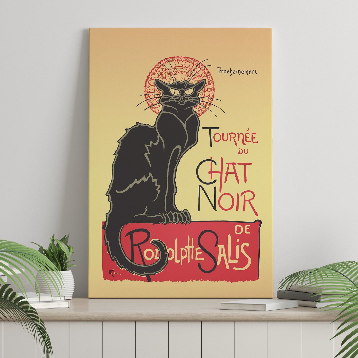 Tournee du Chat Noir, Vintage Canvas, by Theophile Alexandre Steinlen Wall Art