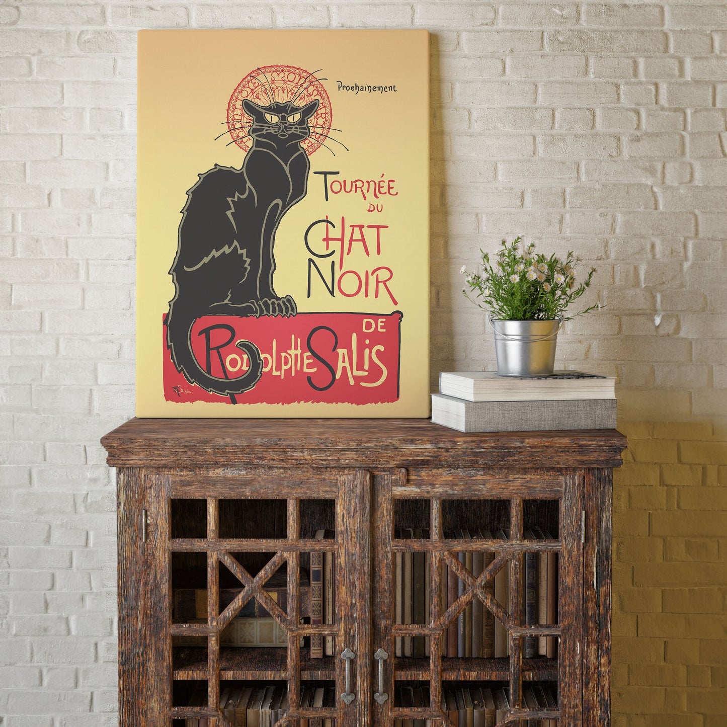 Tournee du Chat Noir, Vintage Canvas, by Theophile Alexandre Steinlen Wall Art