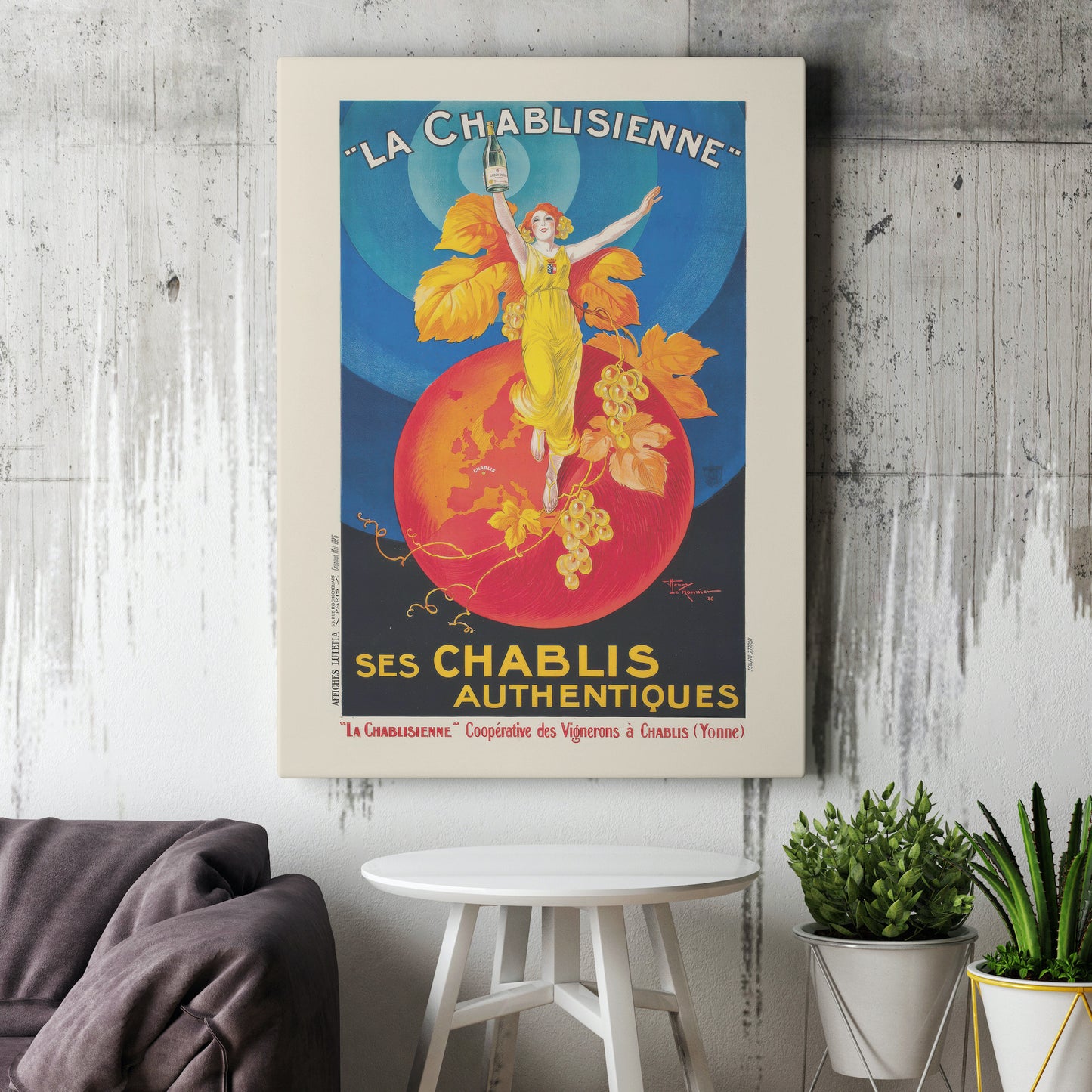 Vintage Advertising Poster - La Chablisienne